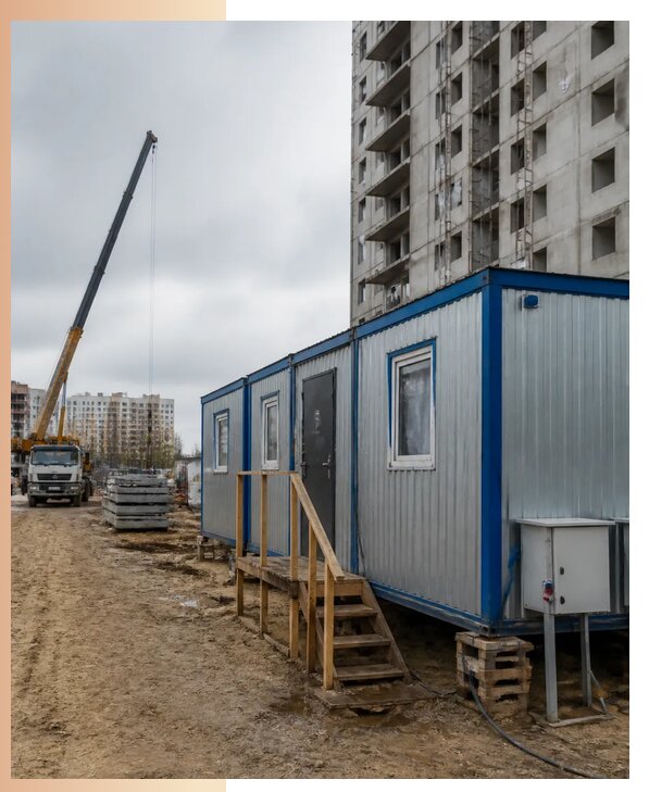 Аренда строительных вагончиков для рабочих в Калуге